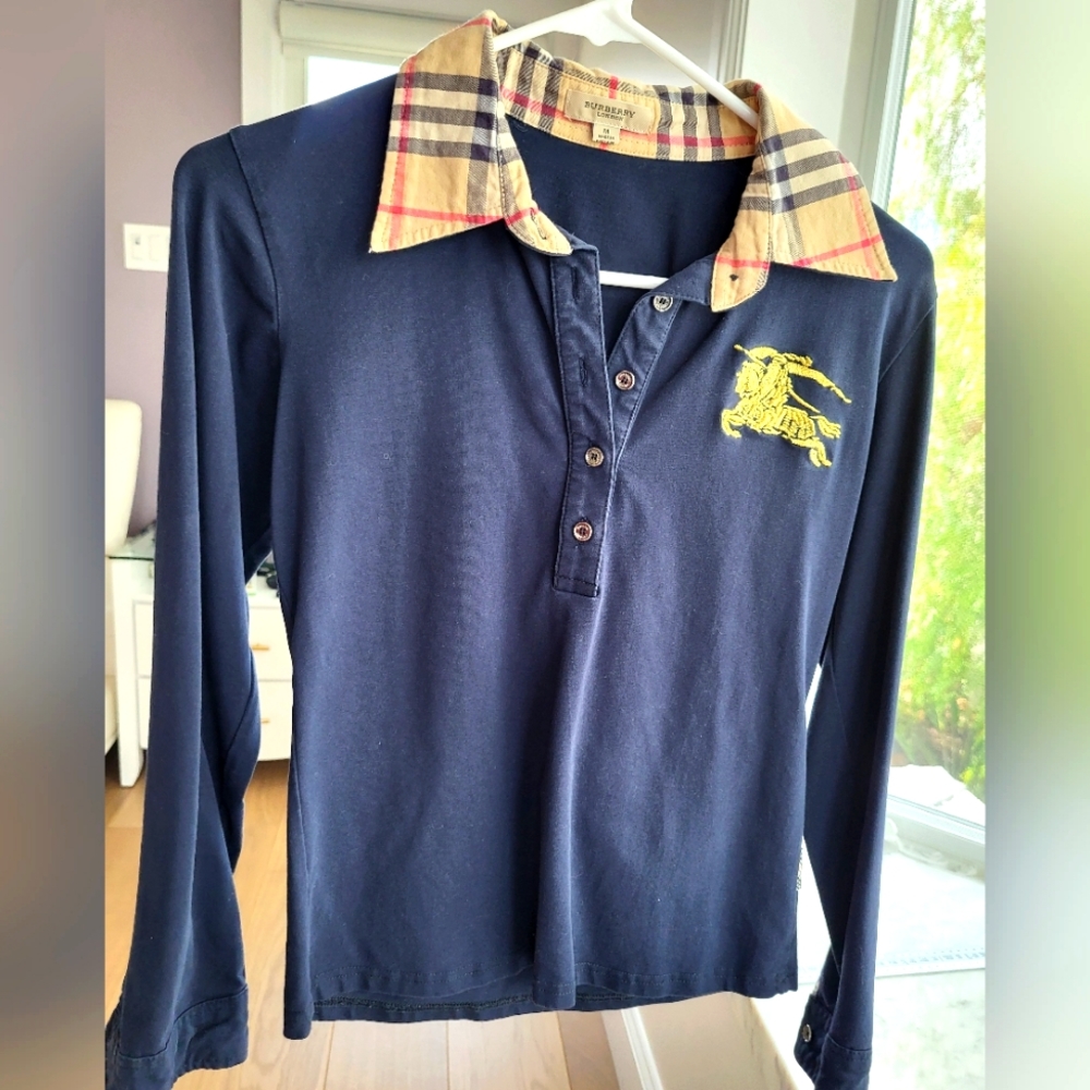 Burberry long-sleeve Polo shirt size M
